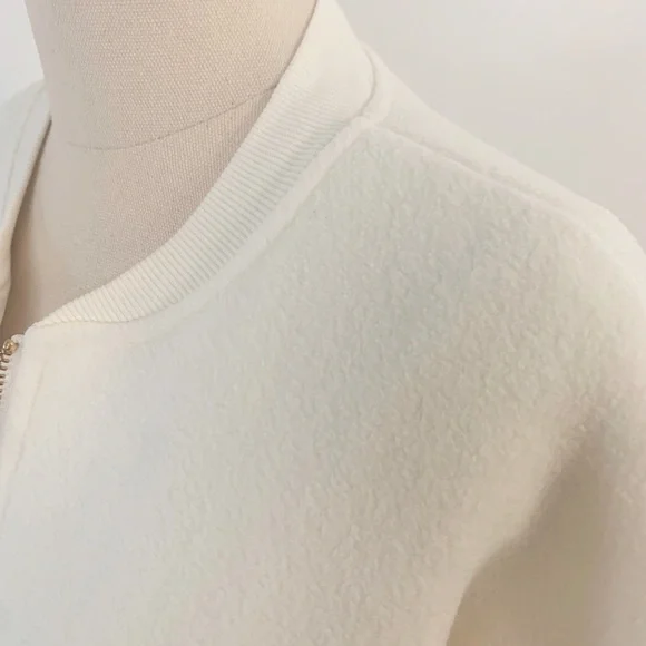 Gymshark x Whitney Simmons Reversible Oversized Jacket Coat White Sherpa Size XS - Picture 3 of 9